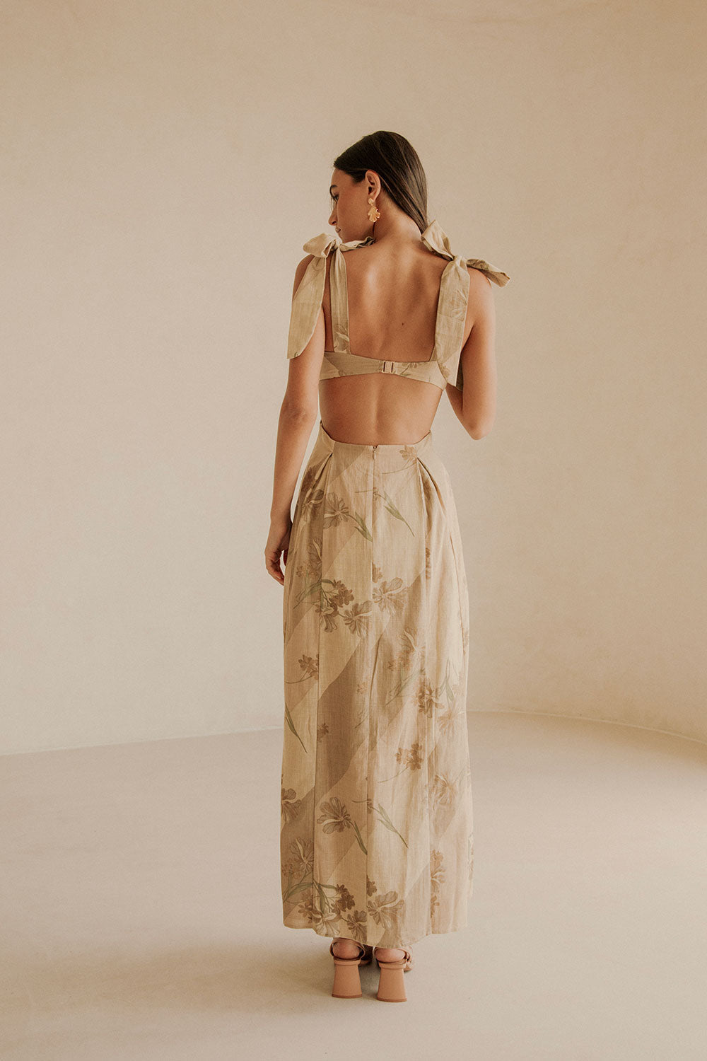 Vestido Maivie - Floração Acobreada