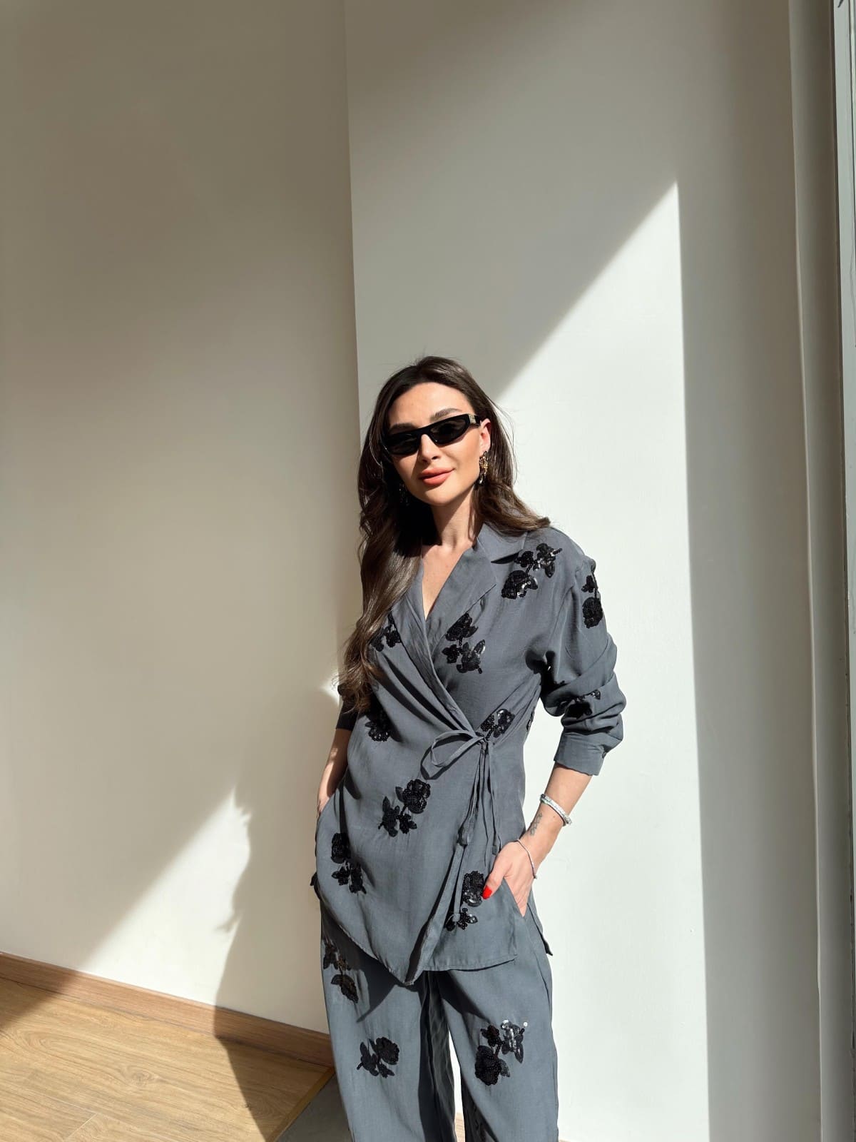 Conjunto Calça e Kimono Rosemère