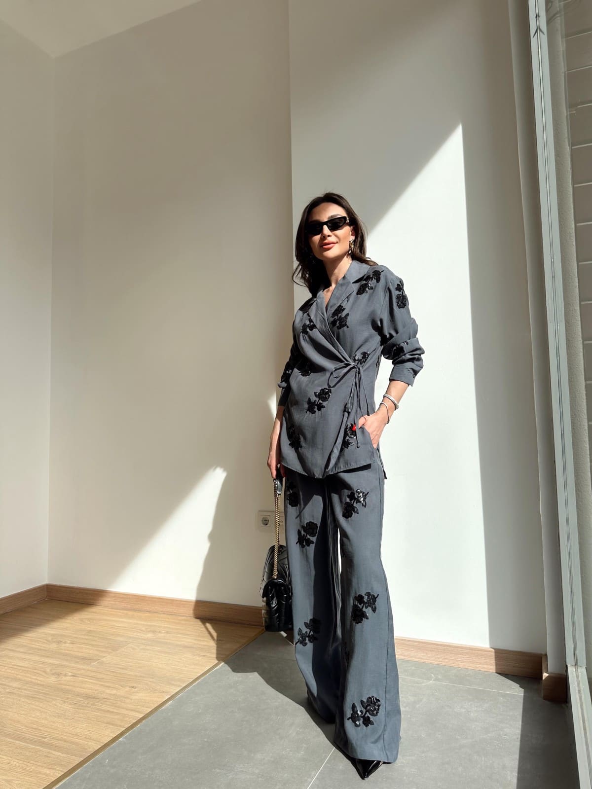 Conjunto Calça e Kimono Rosemère