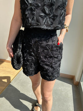 Conjunto Blusa e Short Fleur Noire