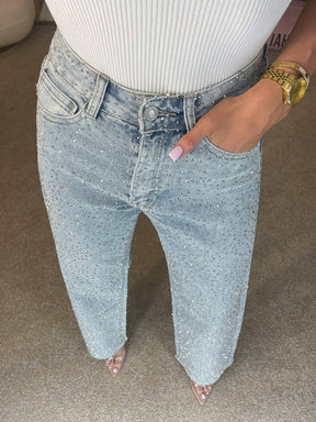 Calça Jeans cintura alta Épure