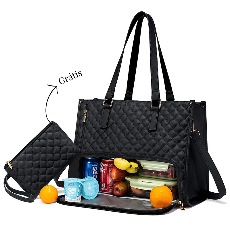 Bolsa de couro térmica Luxury Bag - A bolsa 3 em 1 para mulheres modernas