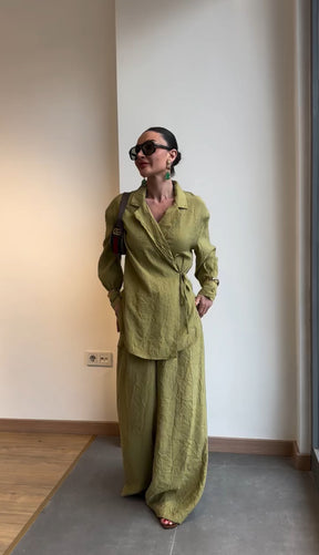 Conjunto blazer e calça - Safira