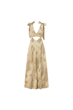 Vestido Maivie - Floração Acobreada