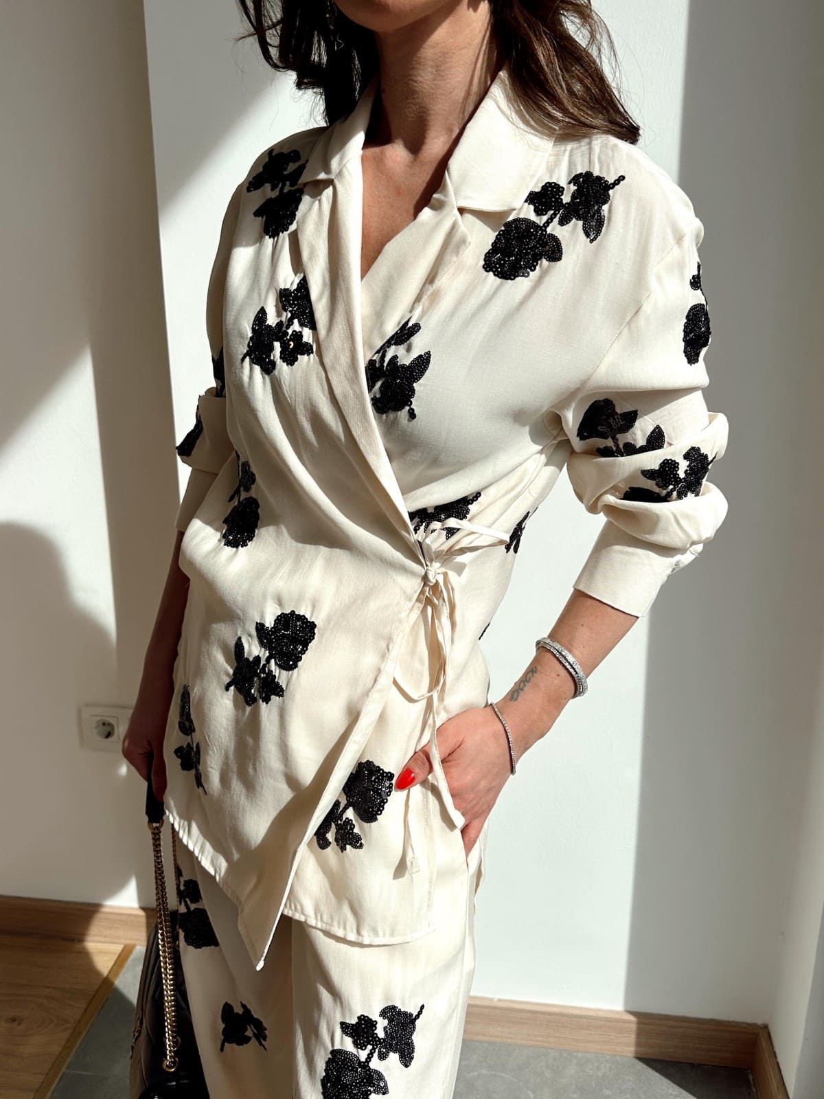 Conjunto Calça e Kimono Rosemère