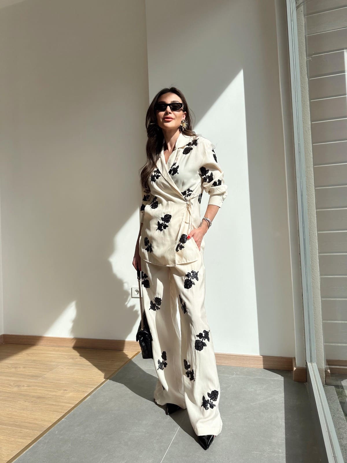 Conjunto Calça e Kimono Rosemère