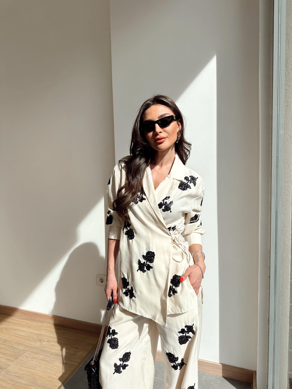 Conjunto Calça e Kimono Rosemère